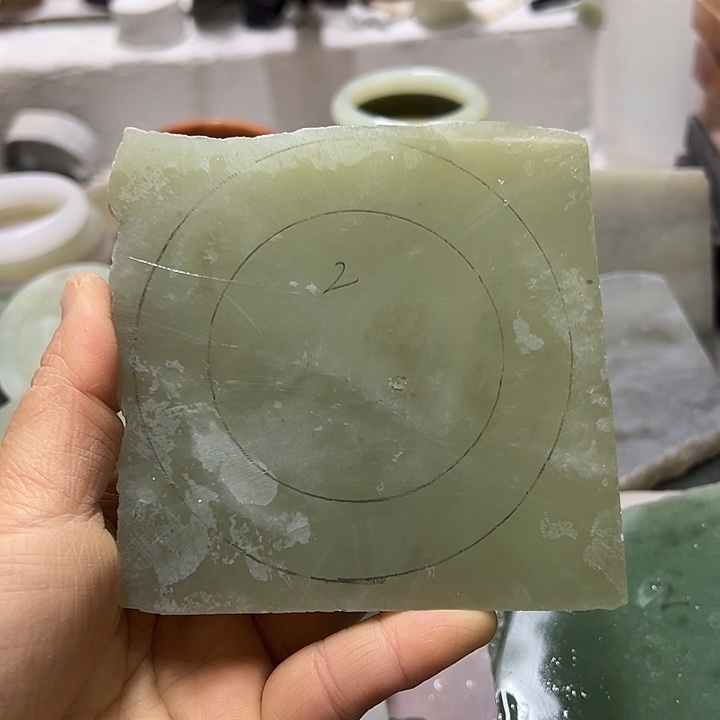 和田玉（糖玉）手镯未镶嵌三****常定制