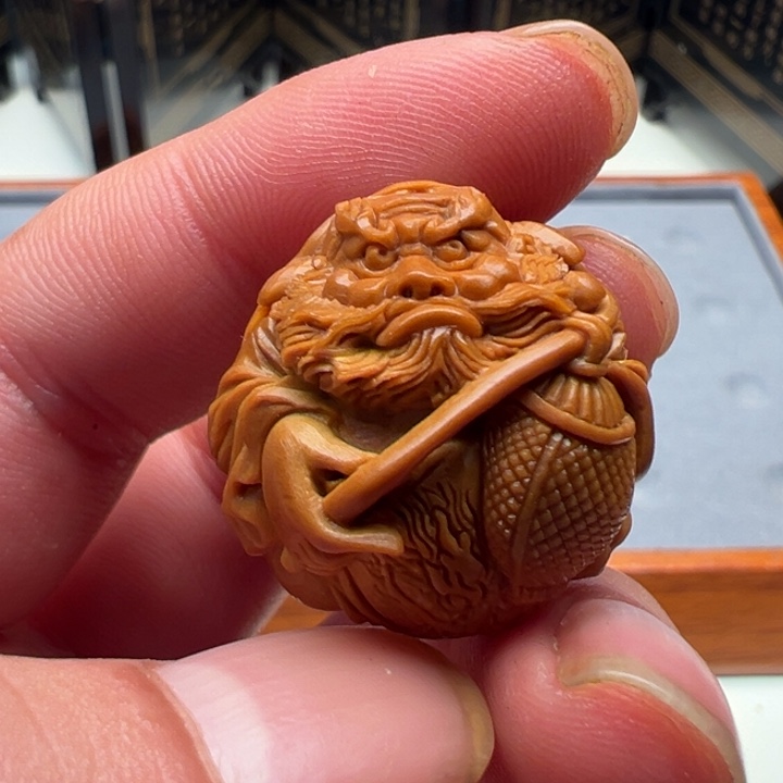 橄榄核吊坠橄榄核钟馗