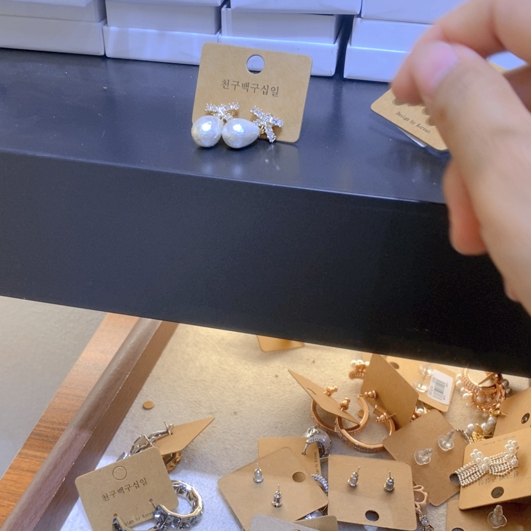 合成碳硅石铜合金925银桃桃耳饰