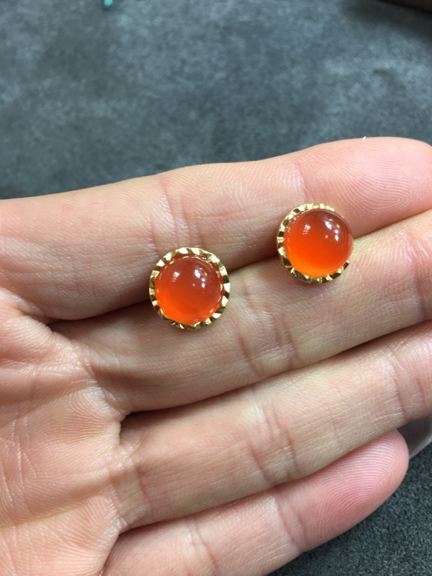 保山小庄卡10圆型耳钉