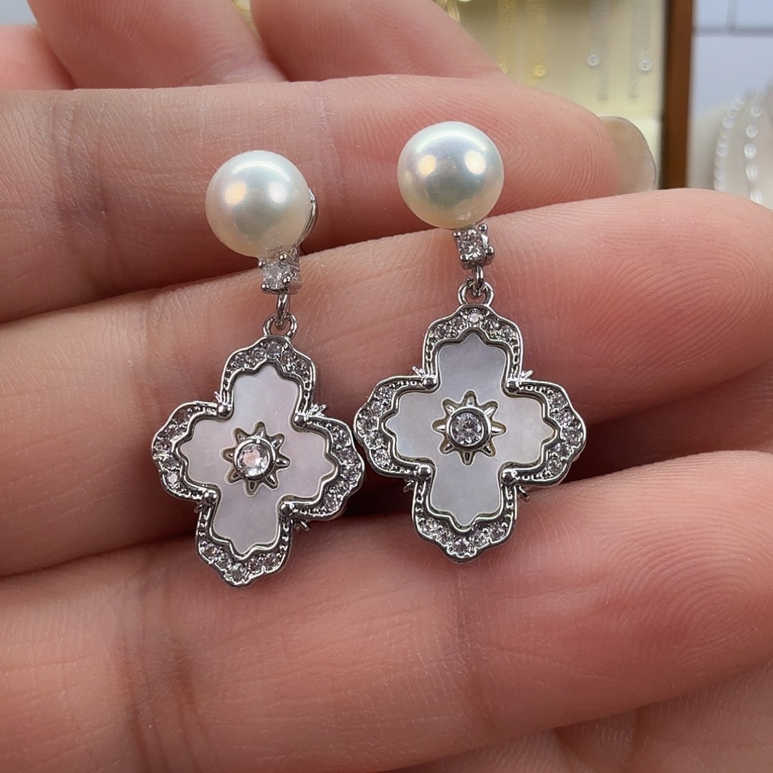 未镶嵌耳饰淡水珍珠166