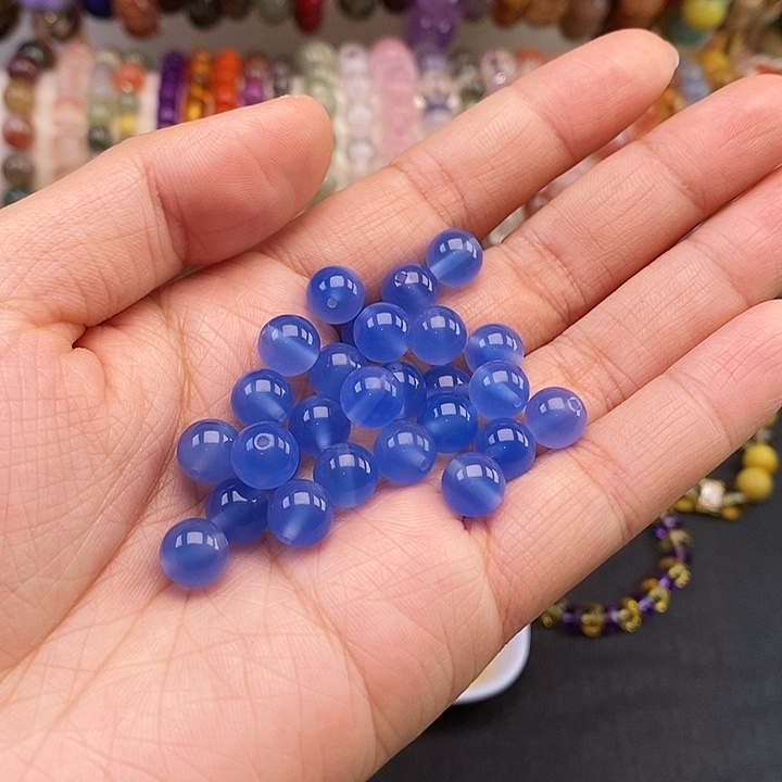 未镶嵌卡8蓝玛瑙25个玛瑙/玉髓