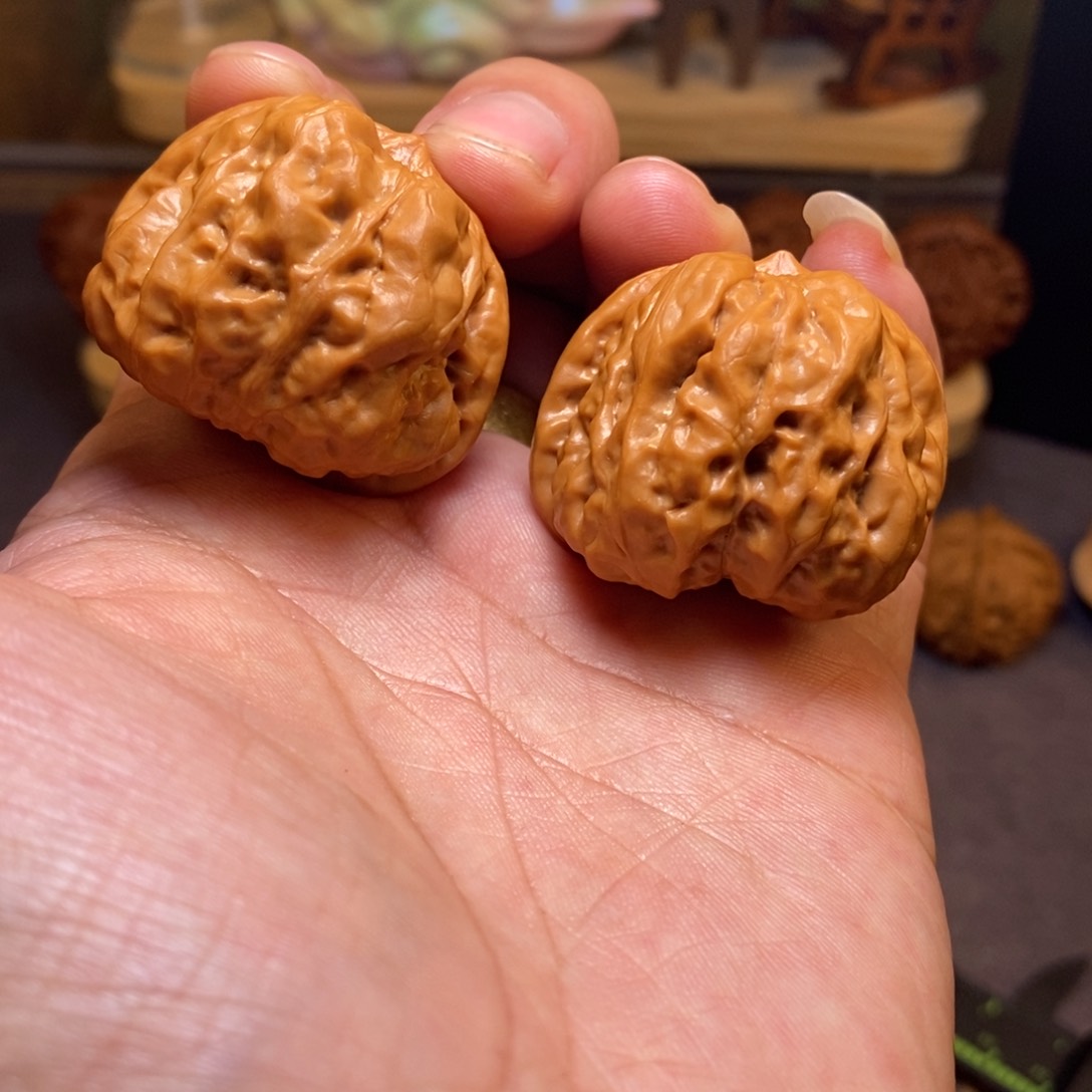 文玩核桃把件全品无修37尺怀柔蛤蟆头