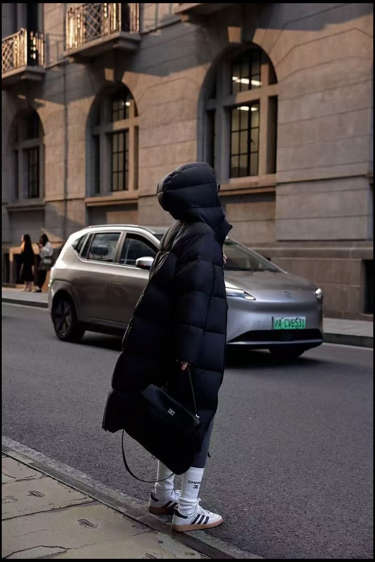 新升级零压感泡芙新国标白鸭绒大被子时尚百搭长款羽绒服冬季8885