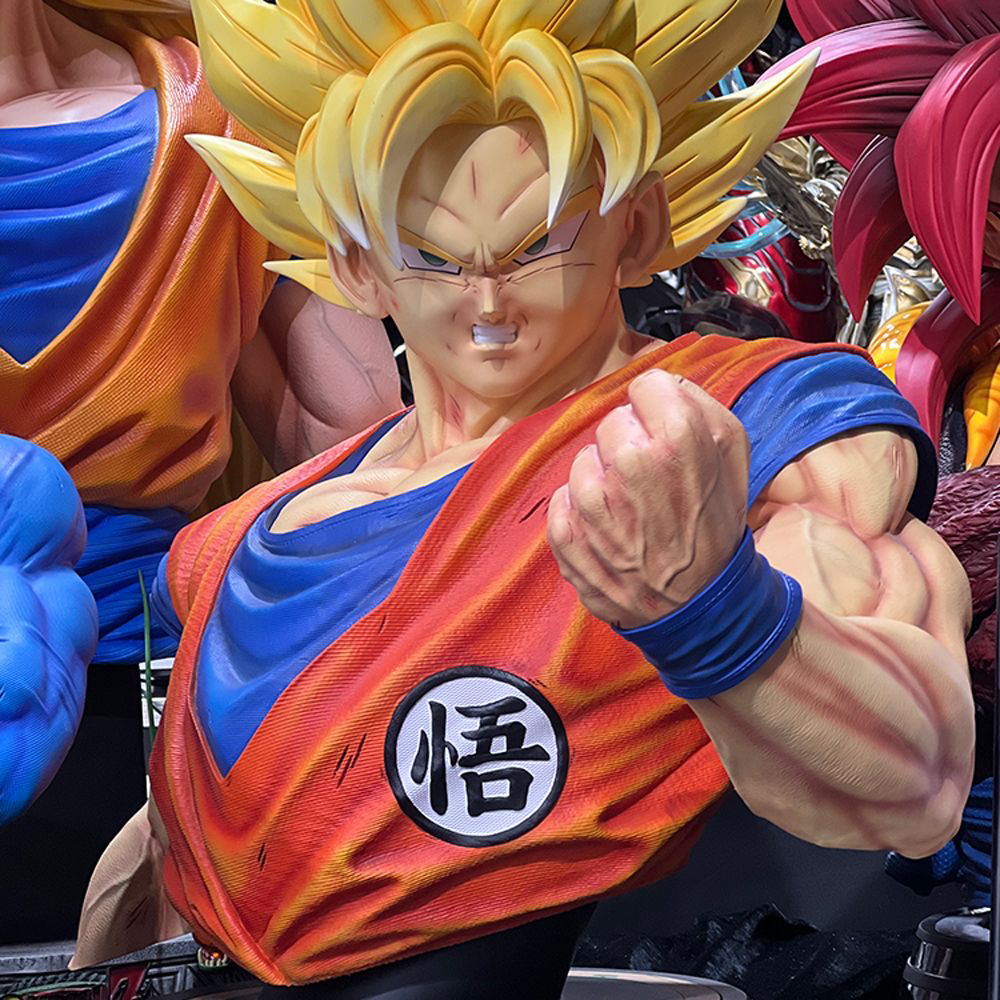 七龙珠系列1/1悟空半身像 树脂手办（不包邮）