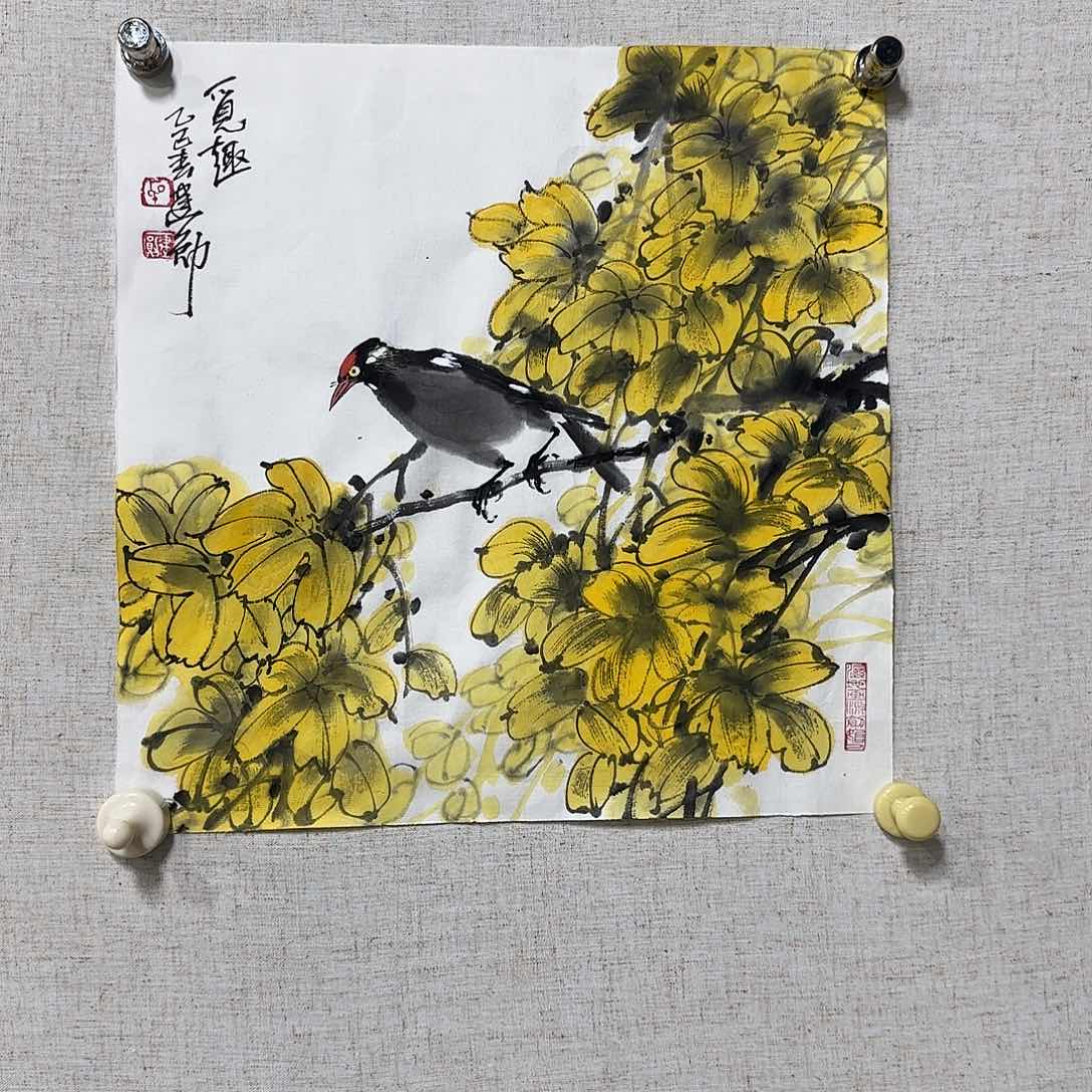 国画石建勋教授精品