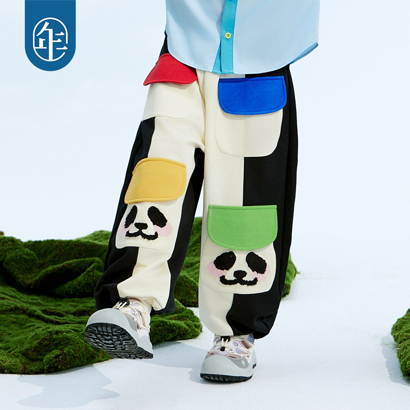 【百变盼达】年衣童装男女童裤子新款工装裤儿童春季运动休闲裤