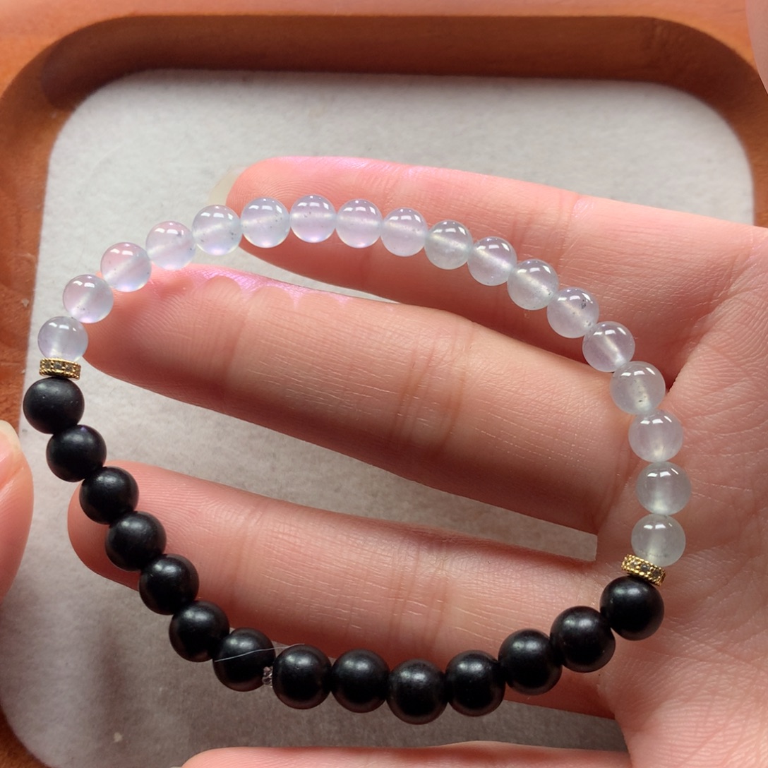 翡翠未镶嵌手链5mm