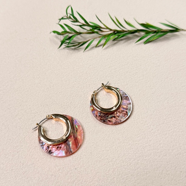 铜合金贝壳耳饰 小众个性耳环bp1821