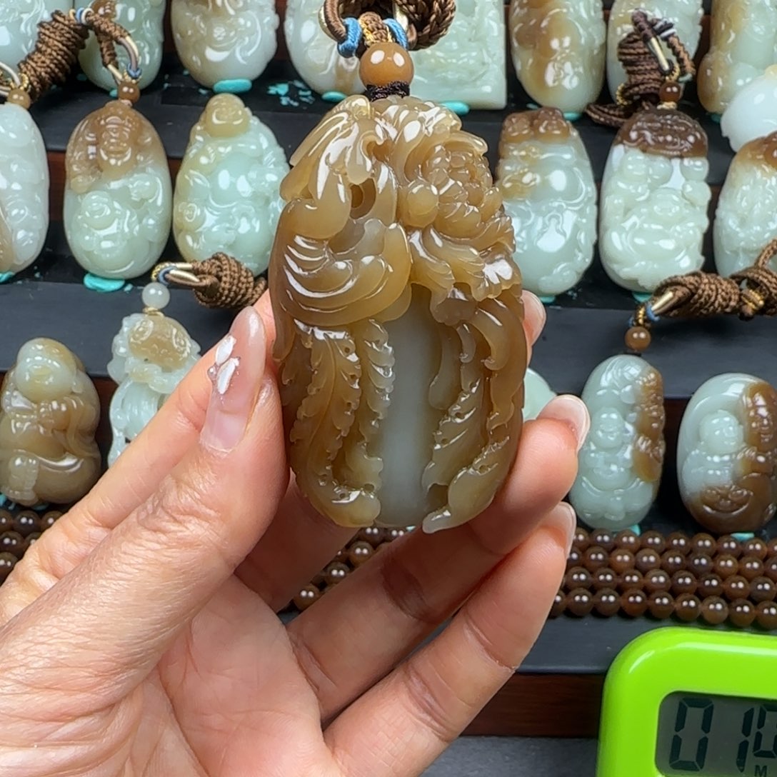和田玉挂件未镶嵌风**行