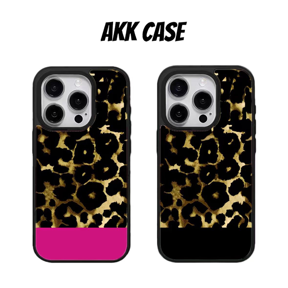 AKK高级豹纹韩国进口磁吸二代菲林防摔手机壳适用苹果15P14pro