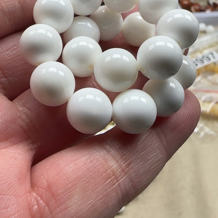 白玉菩提吊坠白色312