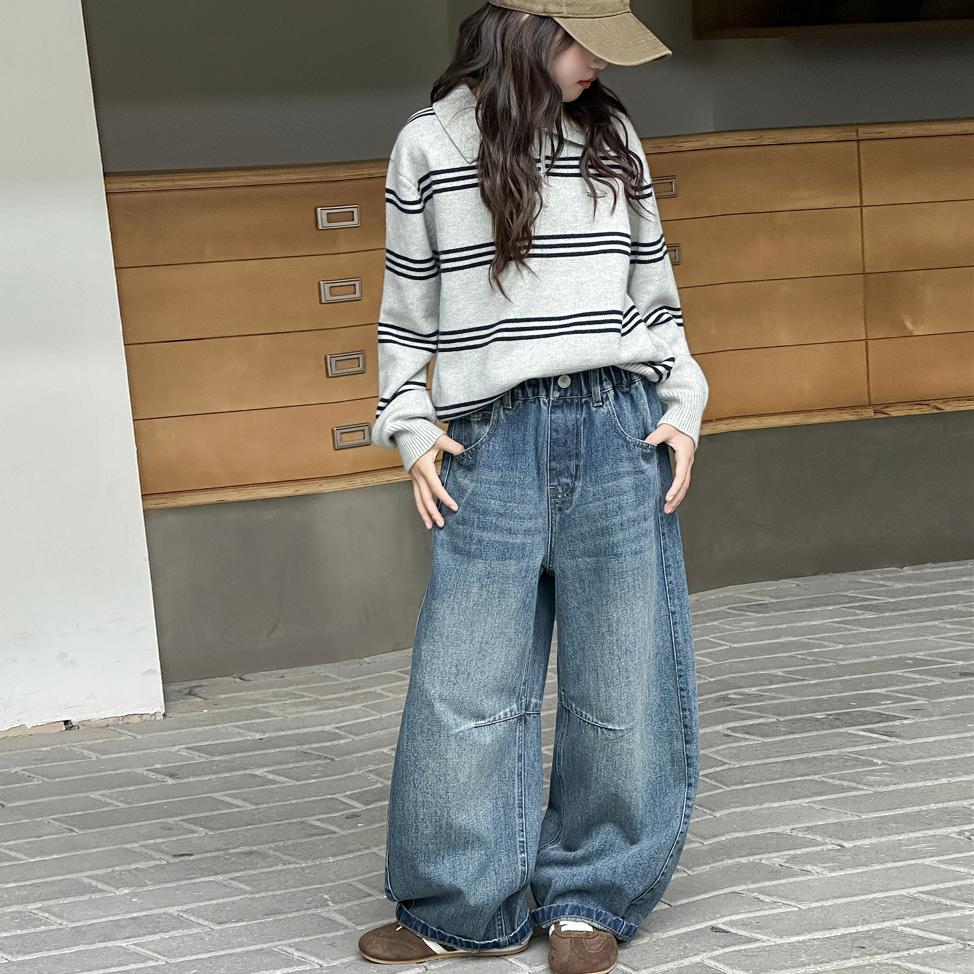 童装女童秋季牛仔裤2025新款中大童春秋百搭休闲裤子潮儿童秋装