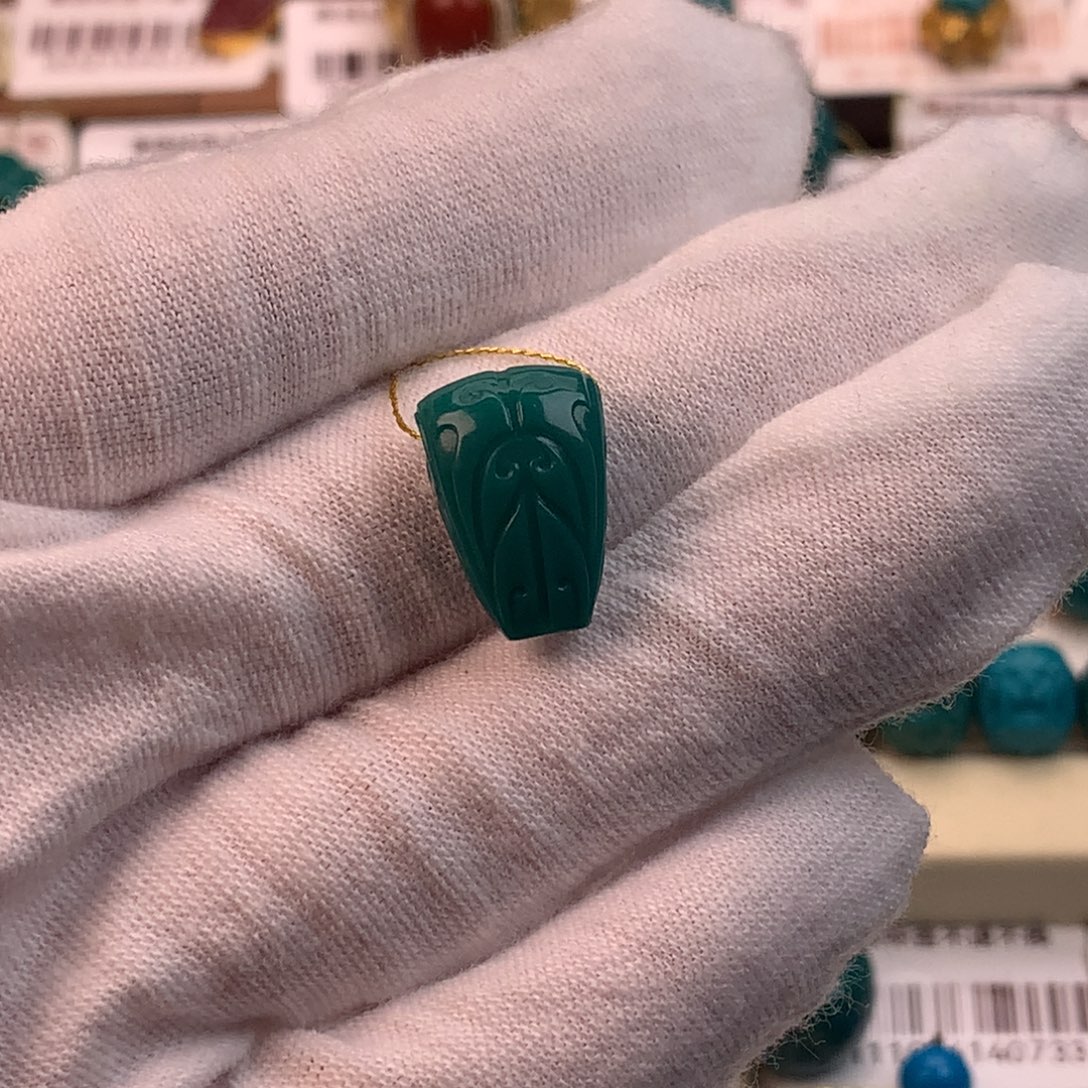 绿松石未镶嵌配饰蕊10.7*7.9*15.5