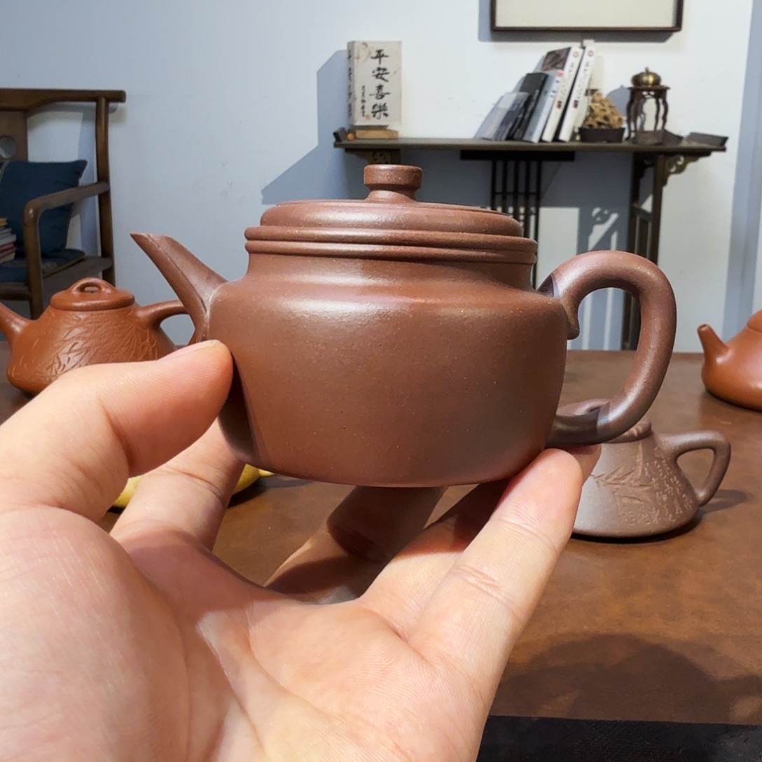 有***子茶壶紫砂原矿紫砂壶