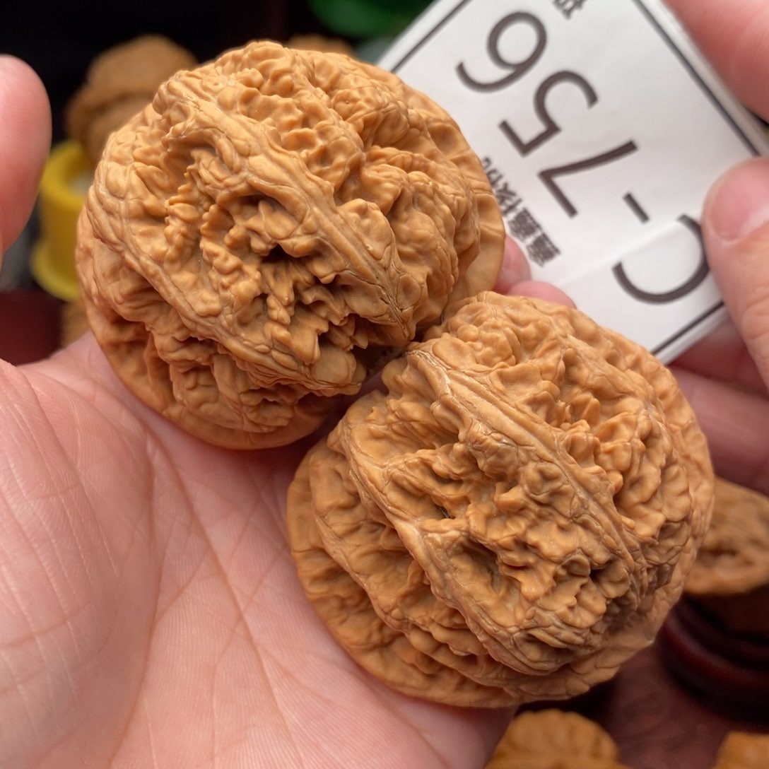 文玩核桃把件粗筋50