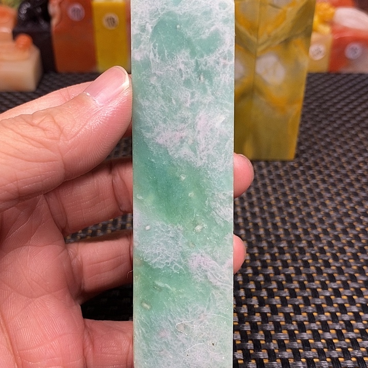 青田石印石缅甸绿