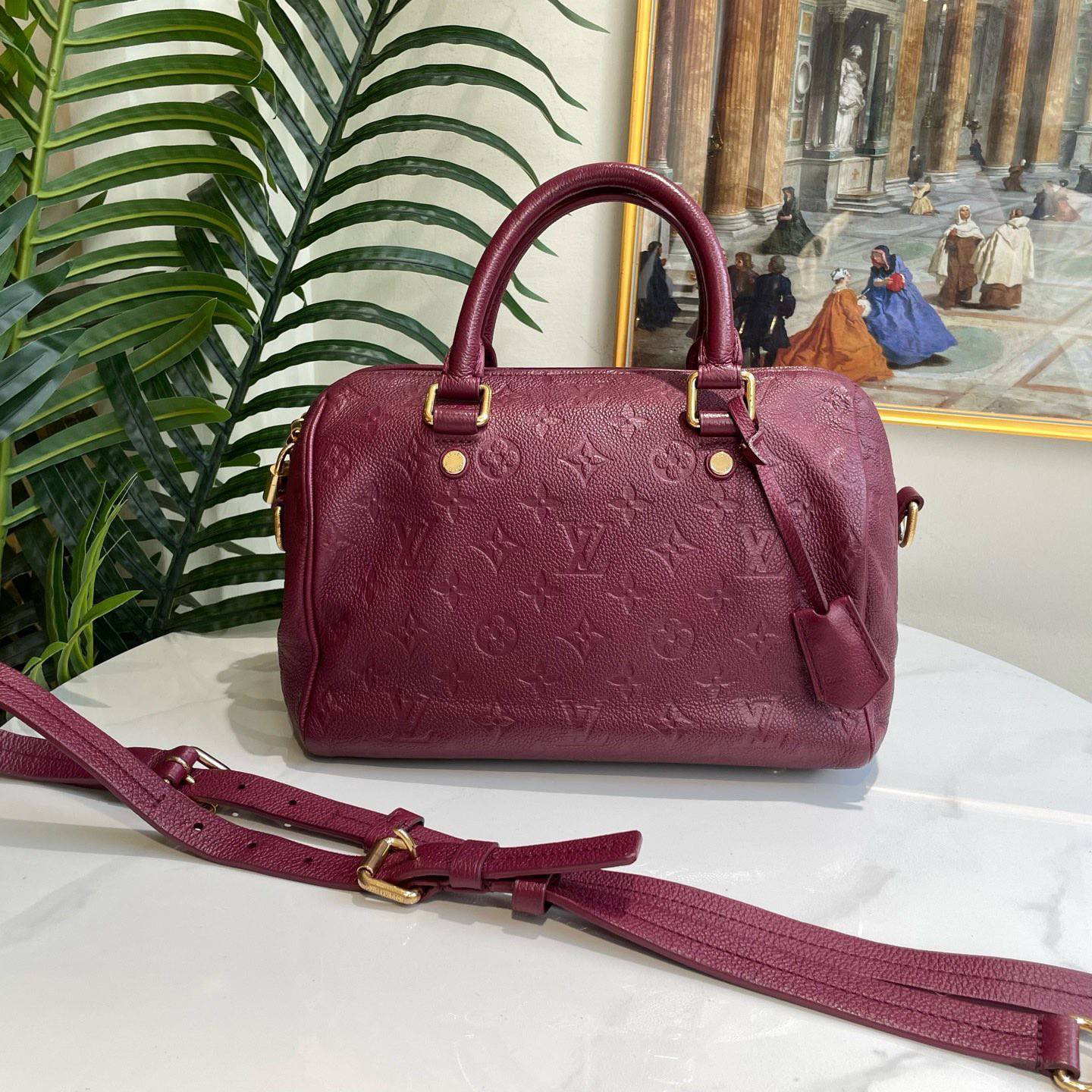 95新 LouisVuitton/路易威登 御古屋/41931/纯皮sp25斜挎包 13年