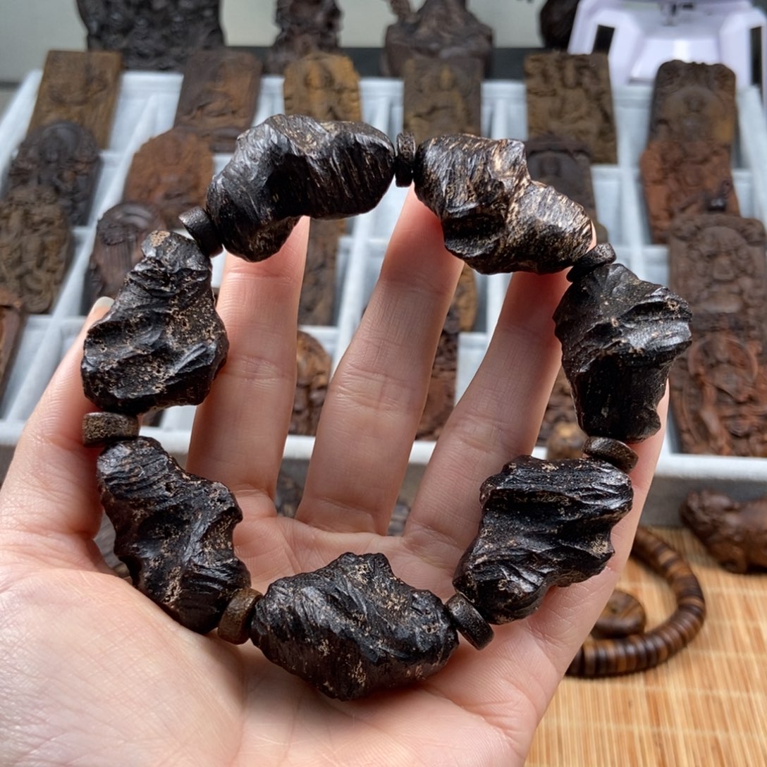 香榧木海南留疤手串