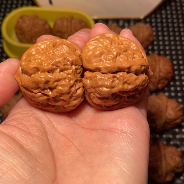 把件文玩核桃开背三角肌肉蛙