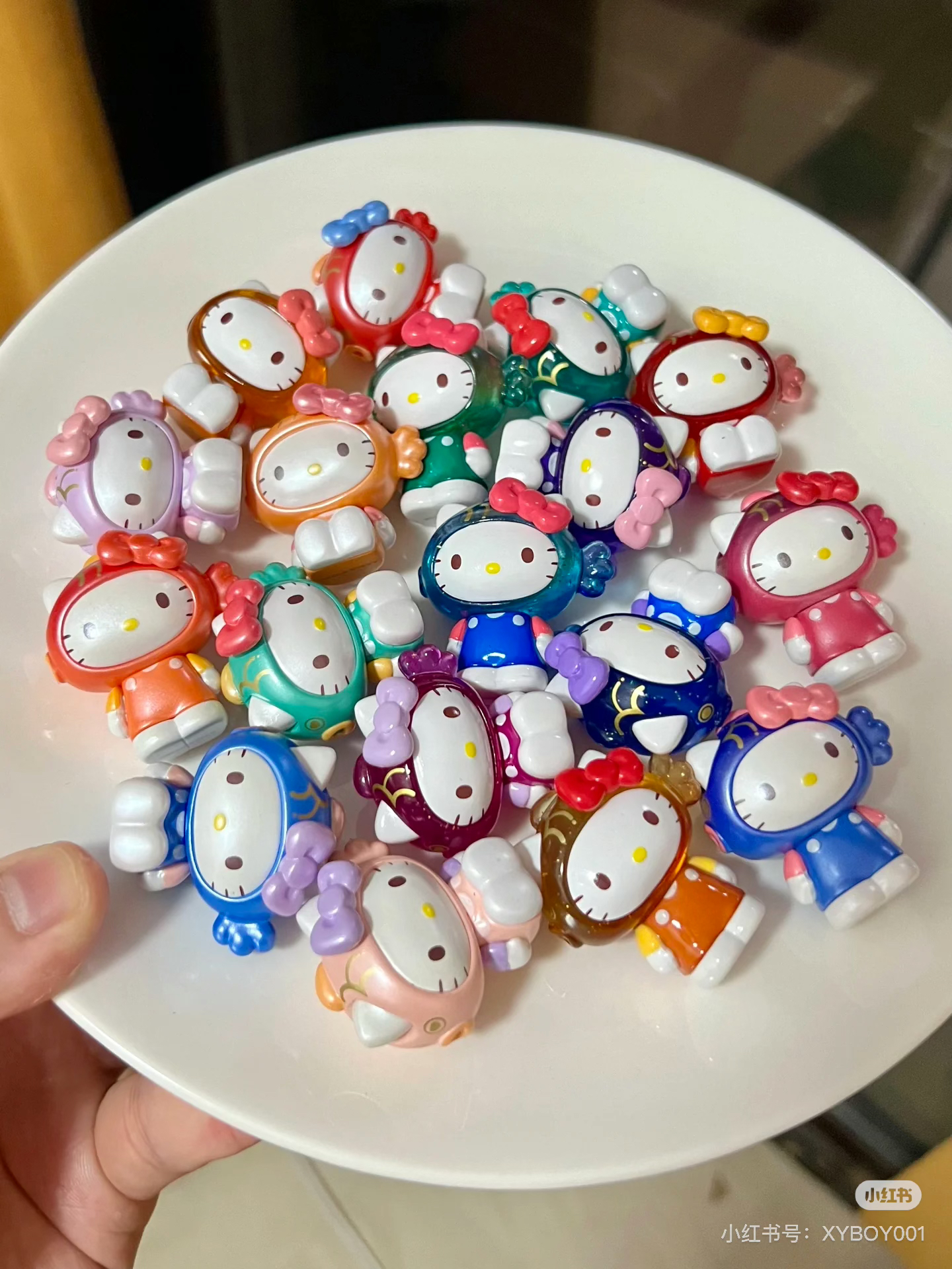 【江酱拆拆】正版HelloKitty三丽鸥喜遇锦鲤萌趣豆凯蒂猫盲盒