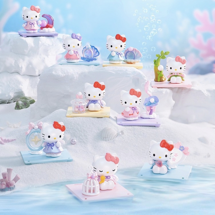 萌趣正品Hello kitty珠光梦影系列微盒Pro卡通可爱精美公仔小摆件