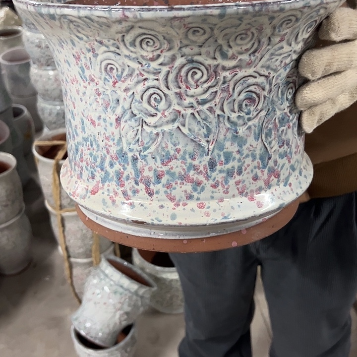 高度24厘米口30厘米微瑕