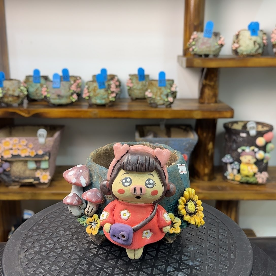 乔***妈本默花器麦饭石花盆