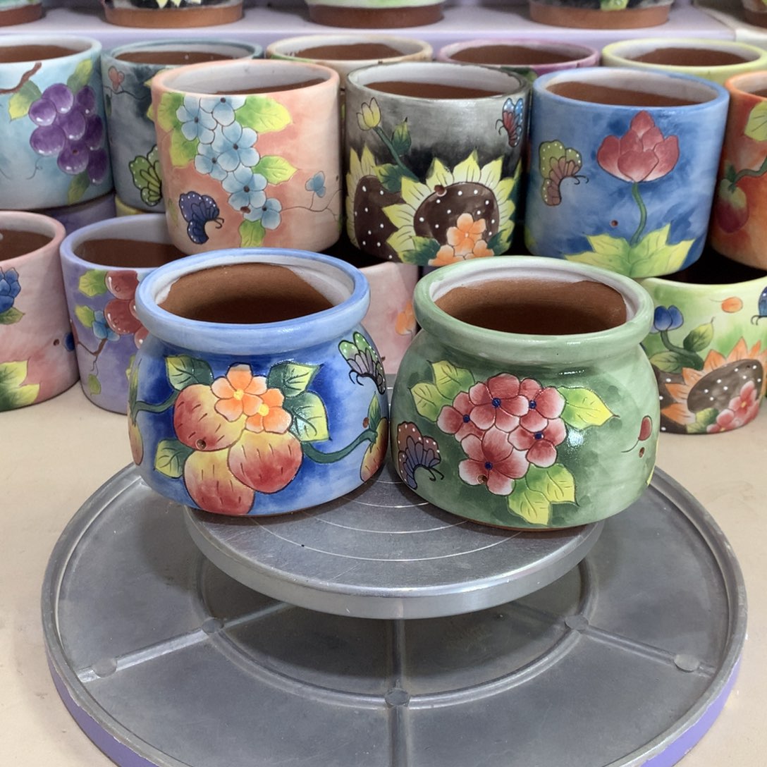 福利花盆，手绘花盆
