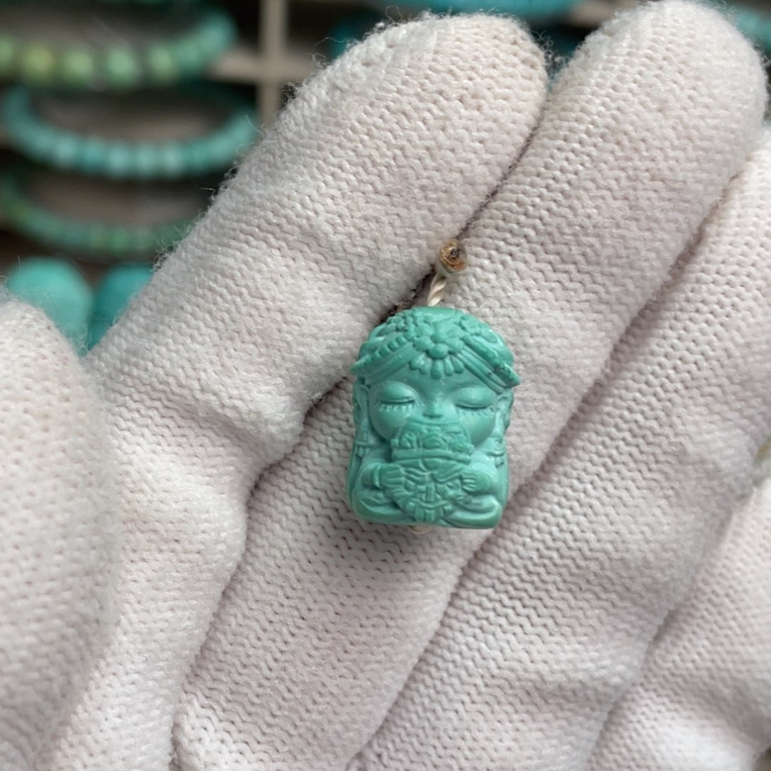 绿松石未镶嵌扎基拉姆