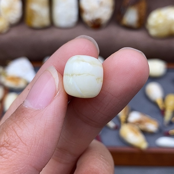 琥珀裸石未镶嵌12单珠t90