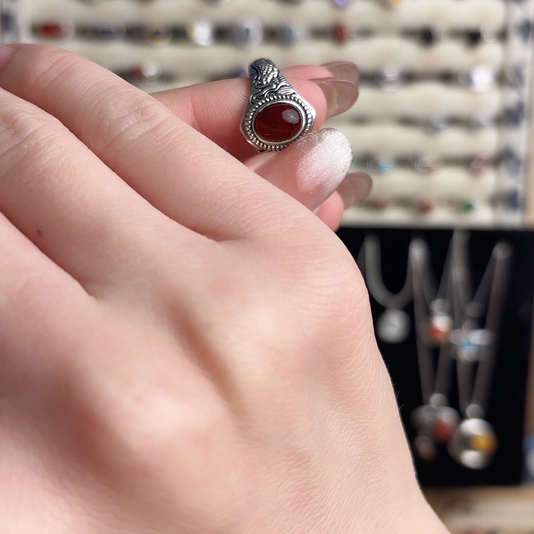 925银925银红戒指