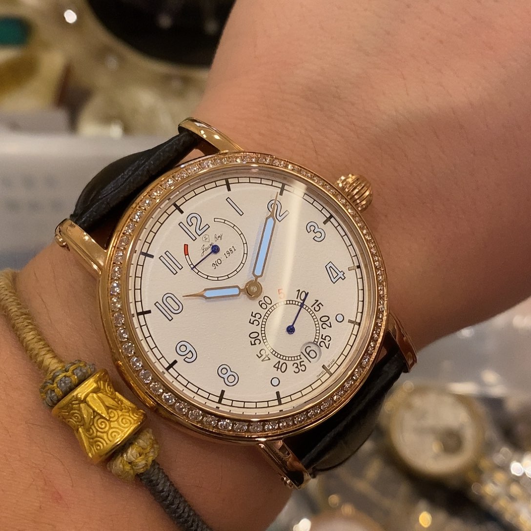 精钢瑞士爵丽动储全自动机械表