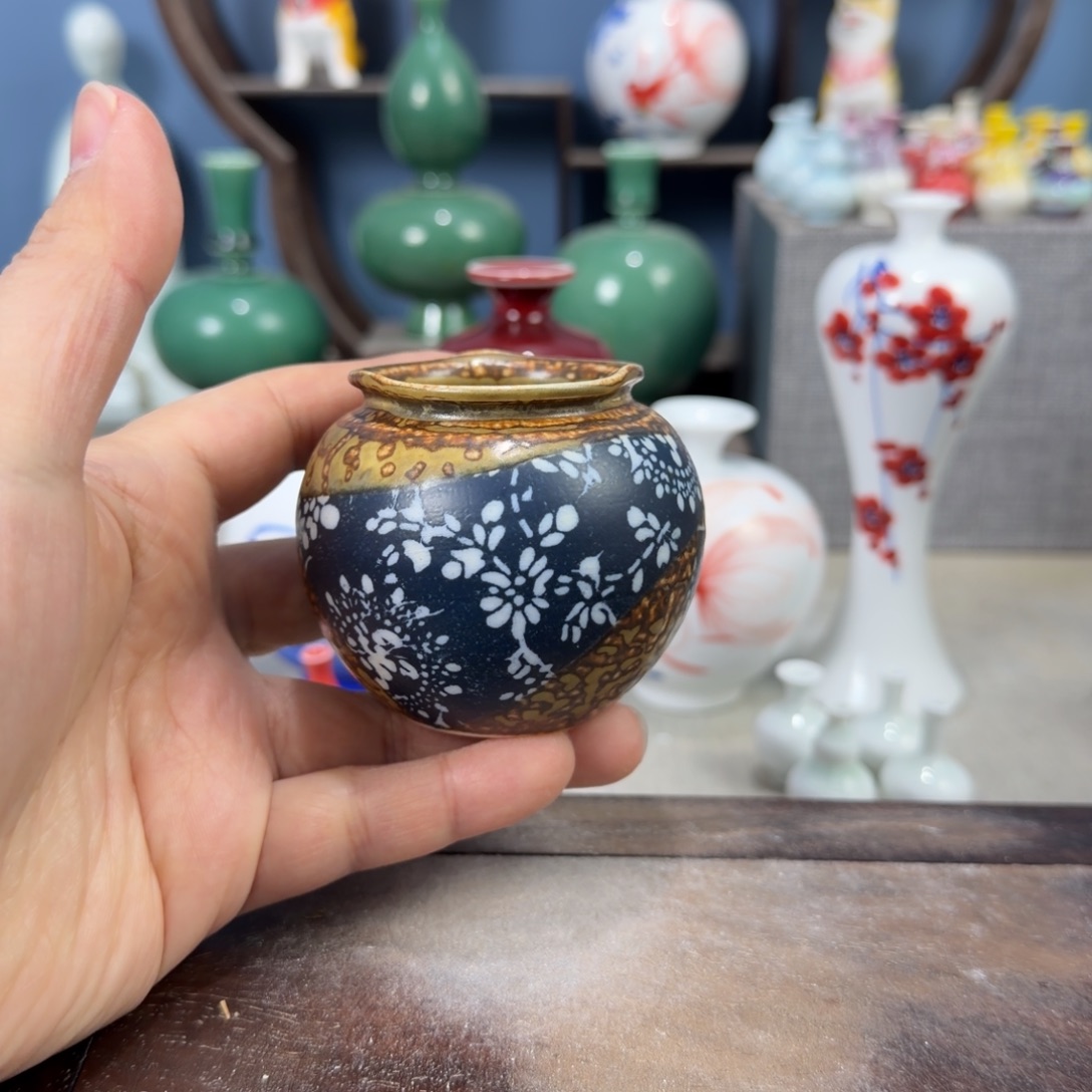陶瓷手工小花器摆件