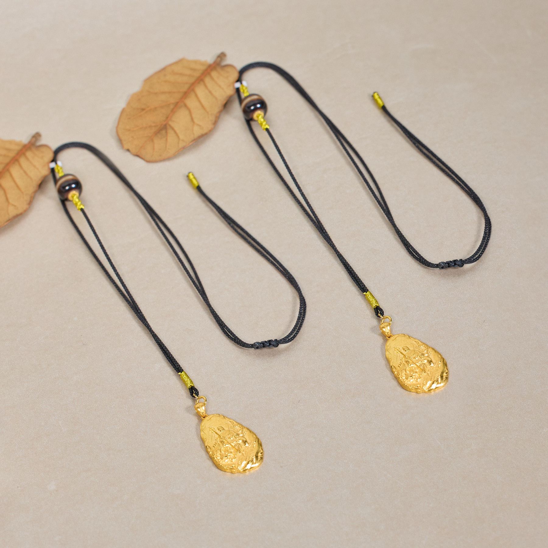 【歪歪】（素金）地藏王项链*18K金镶嵌（多样性发一）XB-H86470