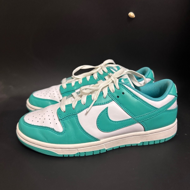 二手/40码NIKE DUNK 白绿 低帮板鞋