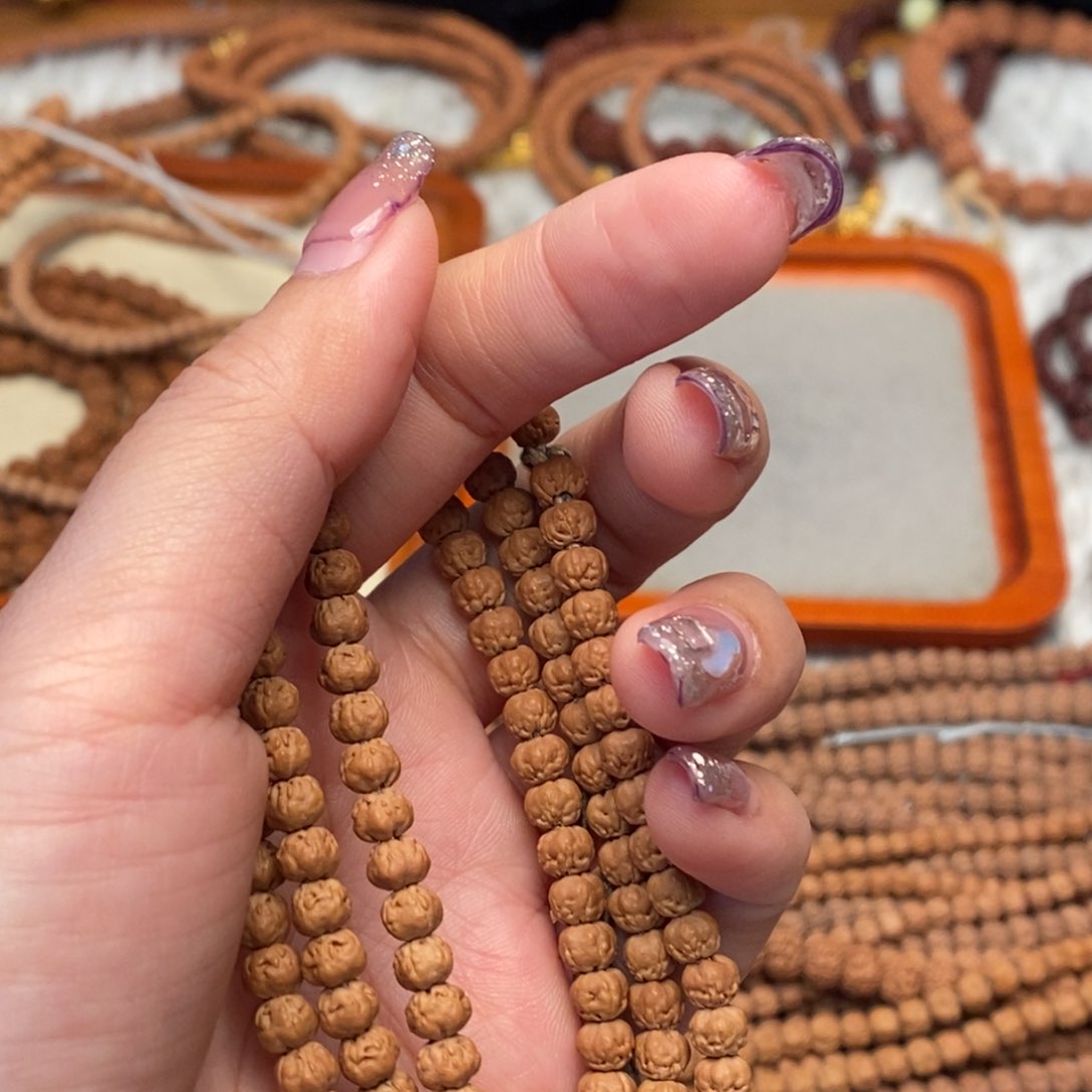 金刚菩提吊坠八**财定制5s佛手108卡5.5