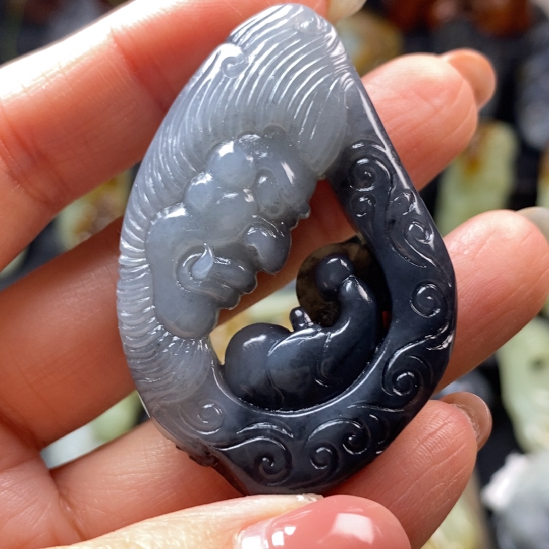 和田玉未镶嵌挂件