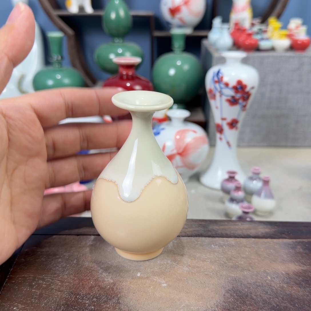 陶瓷手工小花器摆件