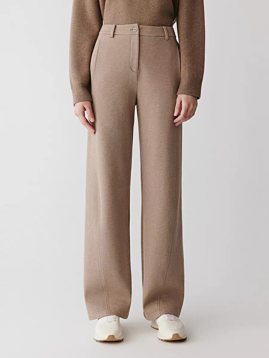 【霓裳羽衣】2025冬季新款棉牦牛绒混纺针织裤