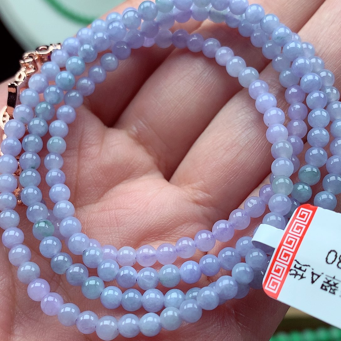 翡翠未镶嵌毛衣链