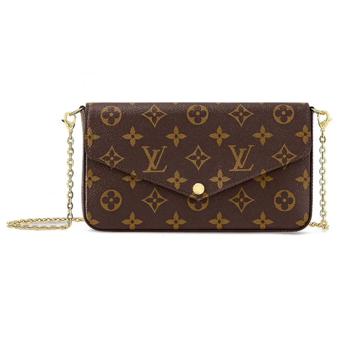 99新 LouisVuitton/路易威登 老花三合一链条包98新LV女包