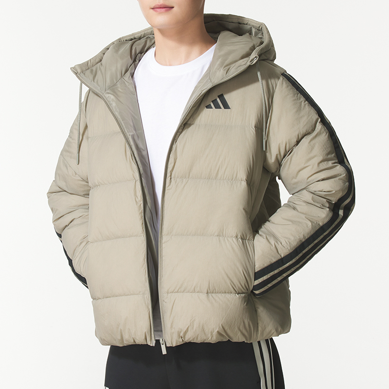 adidas/阿迪达斯男2025新款时尚保暖棉羽运动休闲外套KH3989