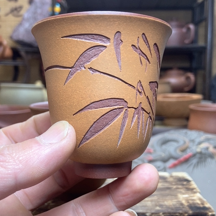 紫砂茶杯紫砂主人杯130毫升