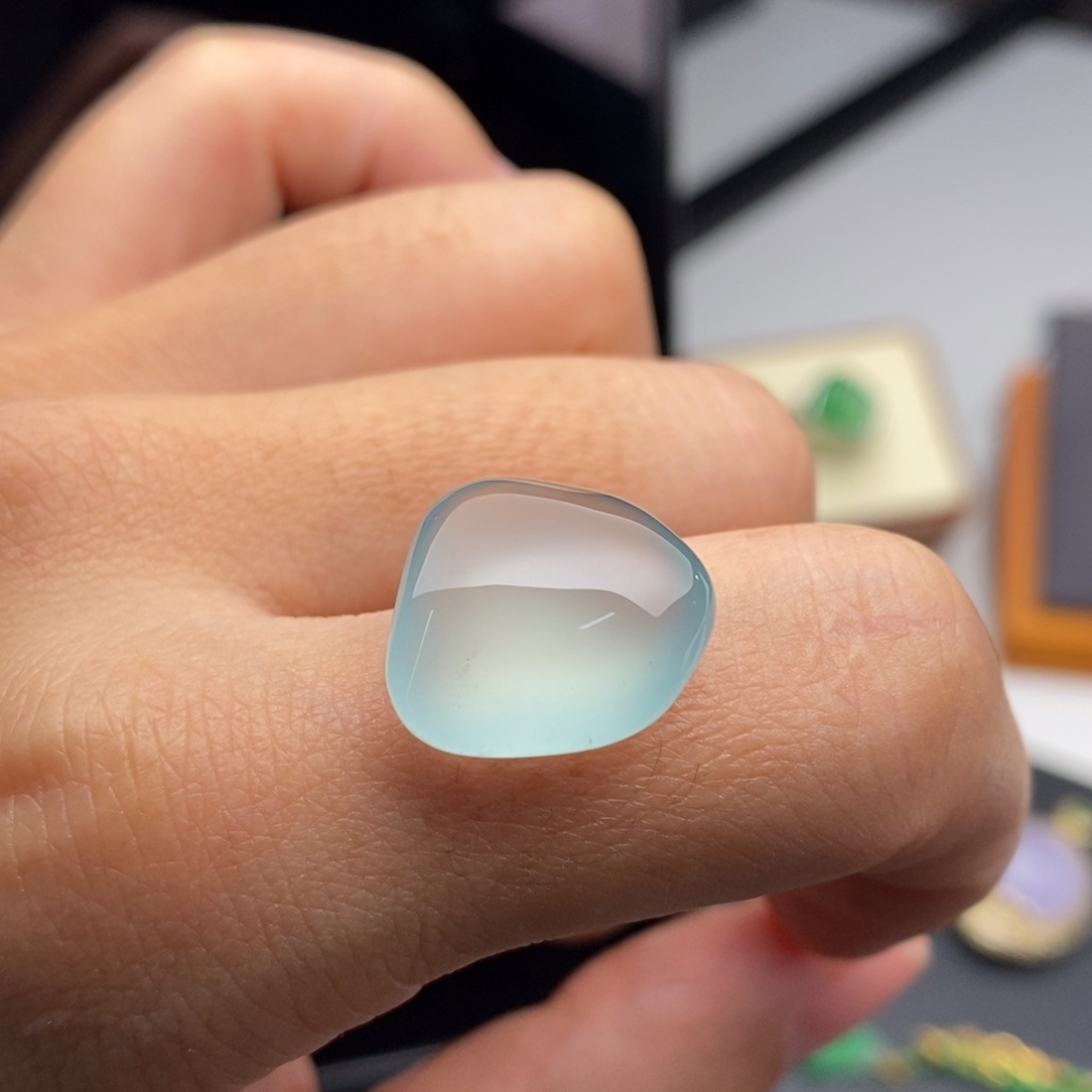 定制翡翠未镶嵌  太美了