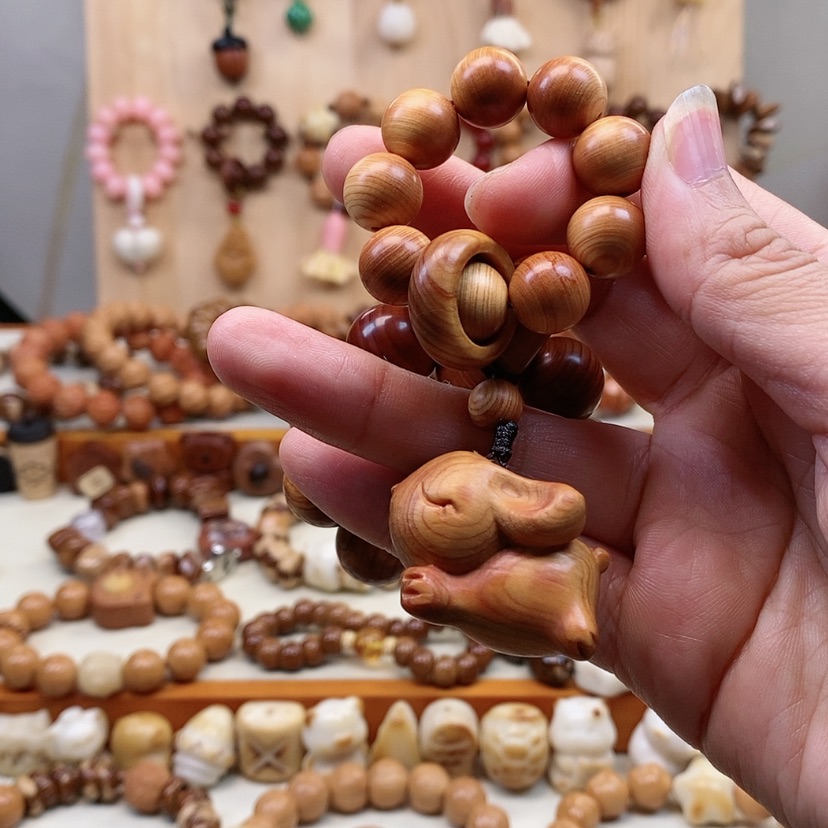 【闪购商品】柏木（崖柏）曾*琴崖柏兔子手捻