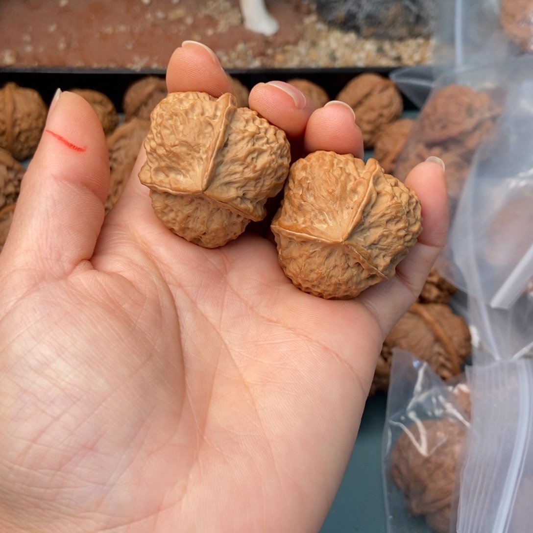 哥****吊坠文玩核桃铁三棱10