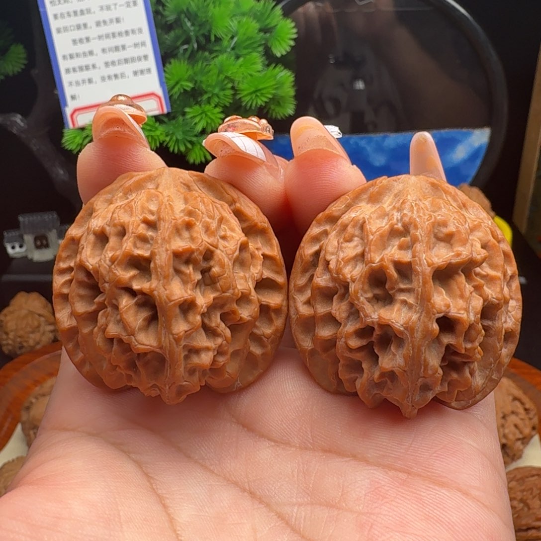 文玩核桃把件全品新果无药39苹果园