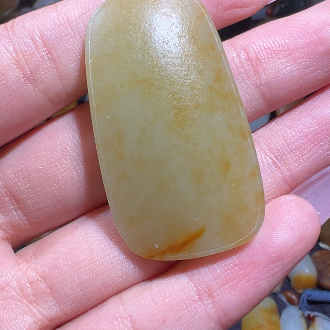 和田玉吊坠(不含链)未镶嵌老*