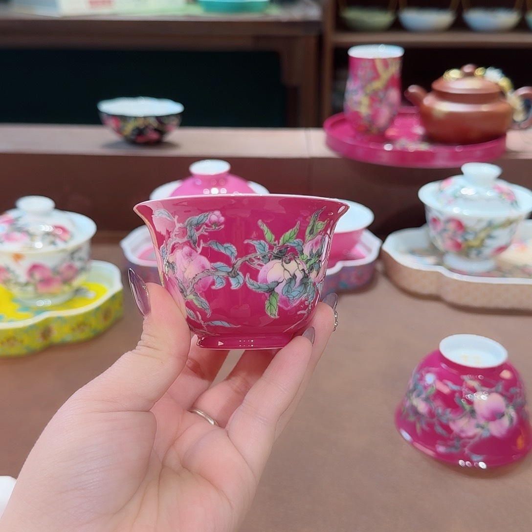 珐琅彩主人杯茶具套装